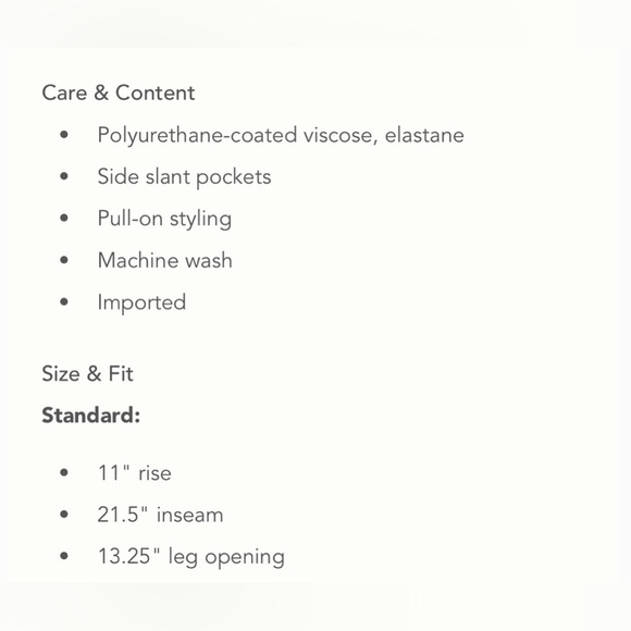 Maeve Anthropologie Faux Leather Cropped Pants, XS, light blue NWT - Picture 2 of 12